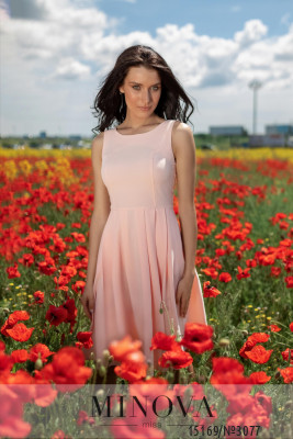 Сукня №3077- персик_minova_5