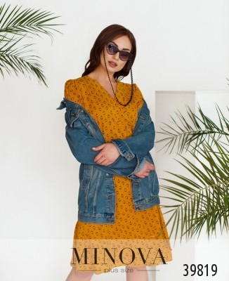 Cукня №3149B-гірчиця_minova_5