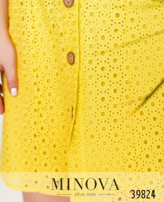 Cукня №3147B-яскраво-жовтий_minova_6