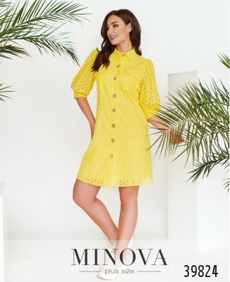 Cукня №3147B-яскраво-жовтий_minova_5