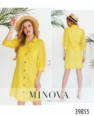 Сукня №3147-яскраво-жовтий_minova_7