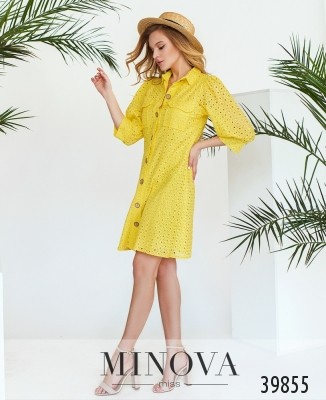 Сукня №3147-яскраво-жовтий_minova_5