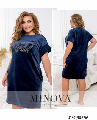 Домашня сукня  №2202-синій_minova_7