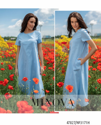 Сукня №3171Н-Блакитний_minova_6