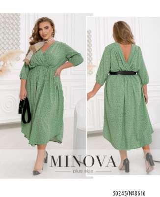 Сукня №8616-оливка горошок_minova_7
