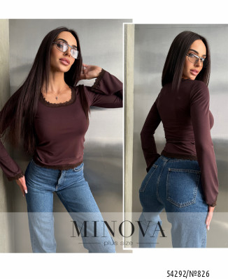 Кофточка №826-шоколадний_minova_7